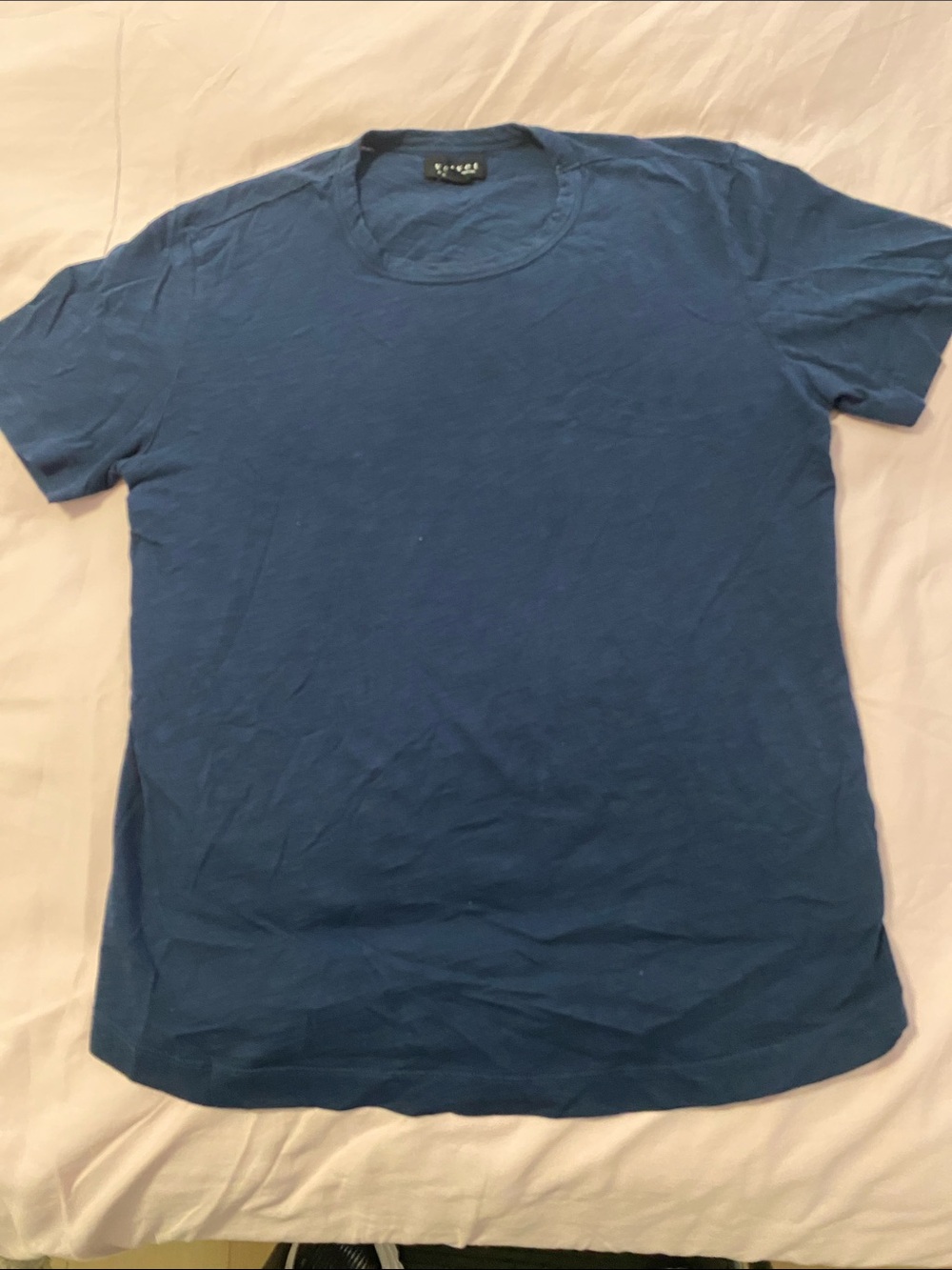 Velvet by Graham & Spencer Deep Blue Crewneck Tee